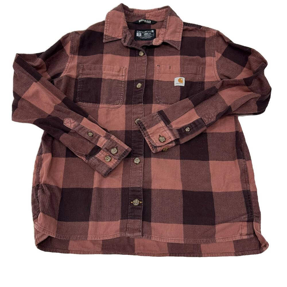 Carhartt Women Plaid Button Up Shirt